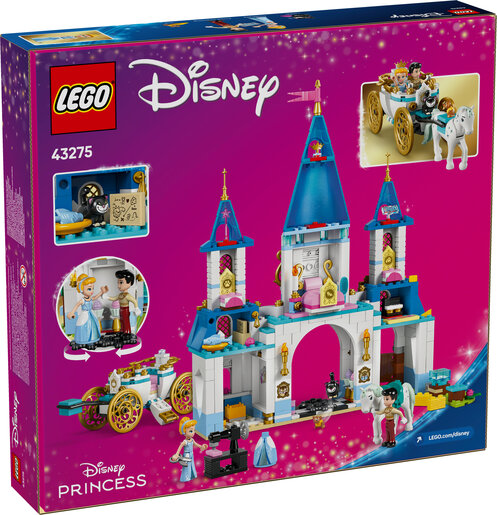 LEGO® Disney Princess Pepeljugin dvorac i kočija s konjem 43275
