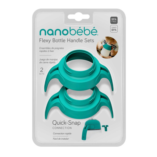 Nanobébé® ručkice za Flexy flašice, 2 kom, Tirkiz