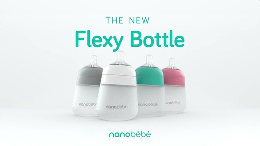 Nanobébé® Flexy silikonska flašica 270ml 2kom – Mint