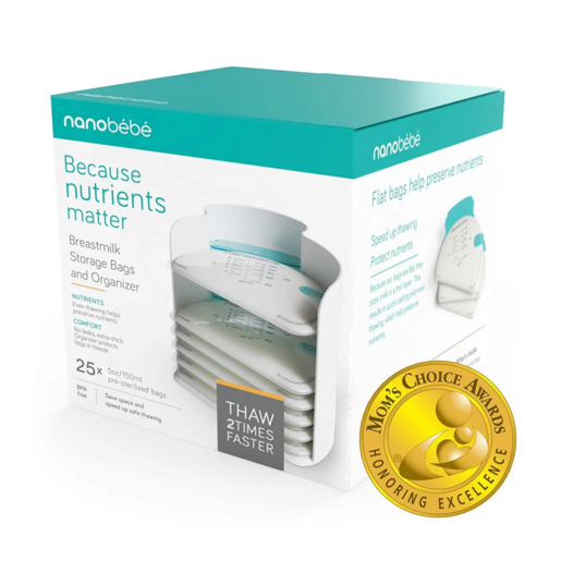 Nanobébé® organizator i vrećice za pohranu majčinog mlijeka