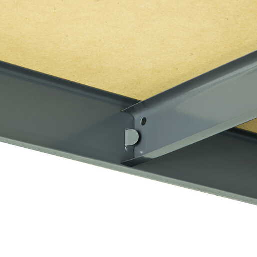 Polica metal/drvo 180 X 90 X 40 cm 5 polica/ nosivost 500 kg Black Frozen