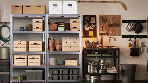 Polica metal/drvo 180 X 90 X 40 cm 5 polica/ nosivost 500 kg