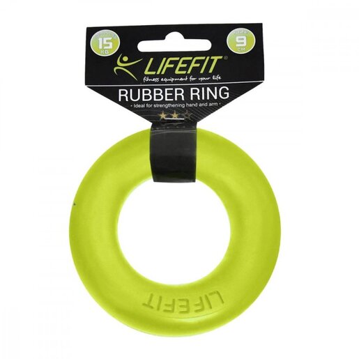 LIFEFIT® RUBBER RING Guma za jačanje prstiju i šake, green