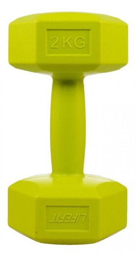 LIFEFIT® bučice Vinyl 1x2kg green