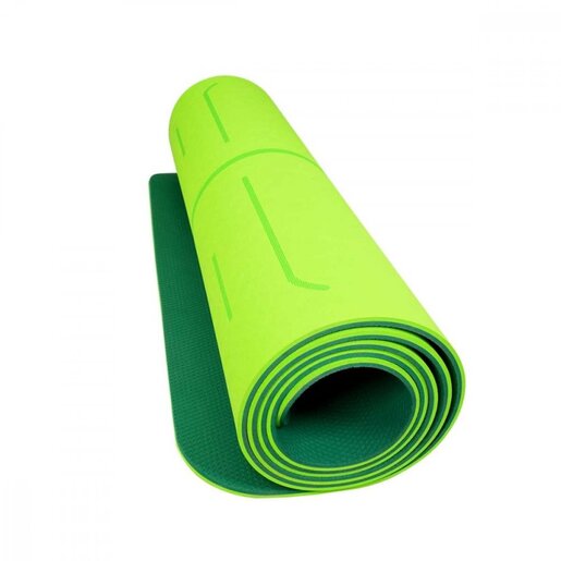 LIFEFIT® Yoga prostirka lotos duo 183x58x0.6cm, green