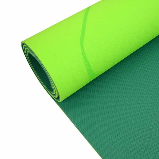 LIFEFIT® Yoga prostirka lotos duo 183x58x0.6cm, green