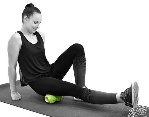 LIFEFIT® loptica za masažu twinsoft 18x10cm green