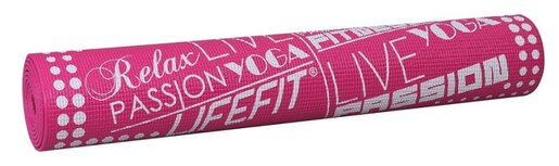 LIFEFIT® Podloga za gimnastiku SLIMFIT, 173x58x0,4cm, svijetlo roza