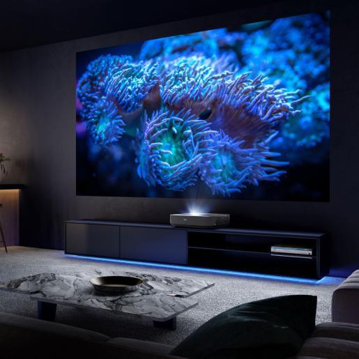 Hisense Smart Laser projektor PL1, 4K Ultra HD, VIDAA U6, Dolby Atmos, X-Fusion™ laserksa tehnologija,  80 - 120 inča projekcije