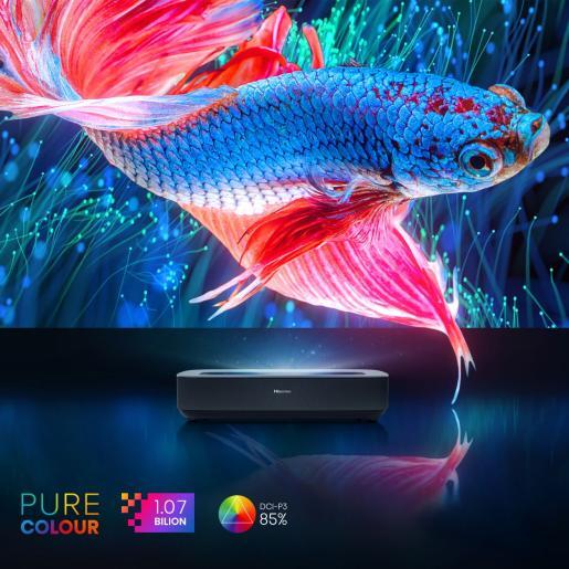 Hisense Smart Laser projektor PL1, 4K Ultra HD, VIDAA U6, Dolby Atmos, X-Fusion™ laserksa tehnologija,  80 - 120 inča projekcije