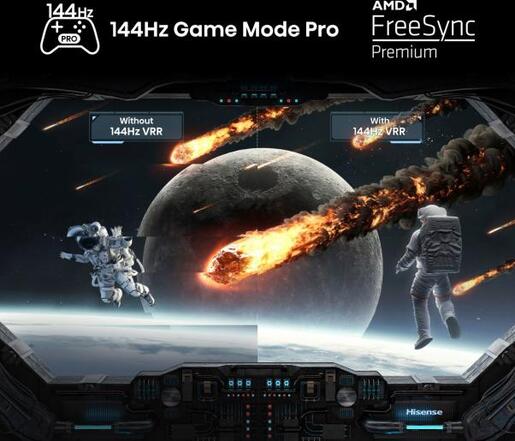 Hisense QLED televizor 100E7NQ PRO, 4K Ultra HD, Smart TV, VIDAA U7.6, Dolby Vision IQ™ HDR, Game Mode Pro 144 Hz VRR, Tamno Sivi   **MODEL 2024**