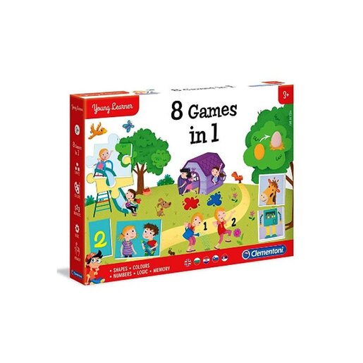 CLEMENTONI CL50602 NEW 8 GAMES IN 1