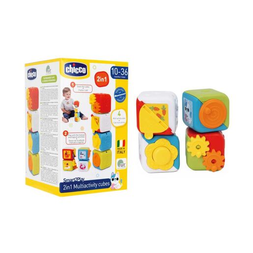 Chicco 2u1 multiactiviti kocke, 10m+