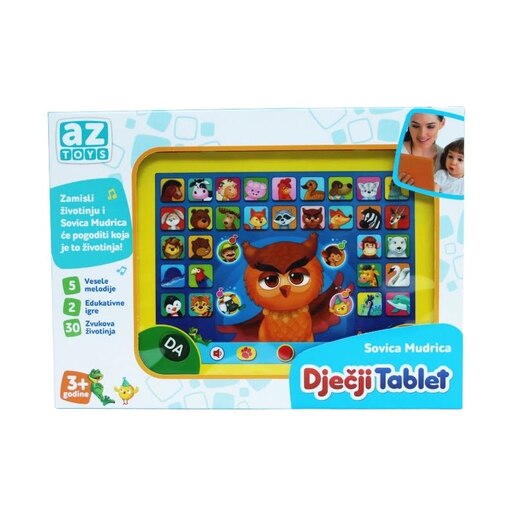 DJEČJI TABLET SOVA MUDRICA AZ TOYS