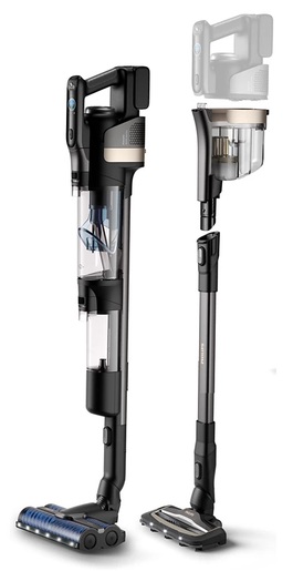 PHILIPS štapni usisivač XW9463\11 AquaTrio Cordless Serija 9000; 25,2 V; vrijeme rada do 58 min.