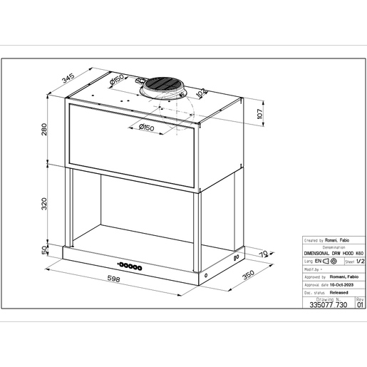 Faber napa Modular BK Matt F60