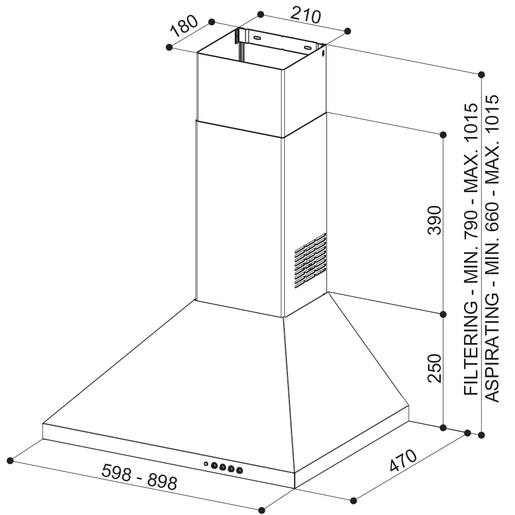 Faber napa Strip Smart EV8 X A60