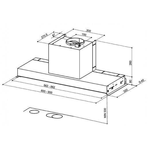 Faber napa IN-NOVA SMART X A90