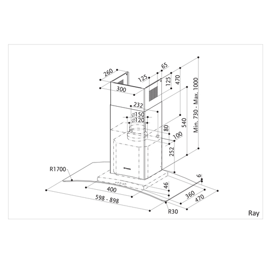 Faber Ray SRM LED X/V NS A90