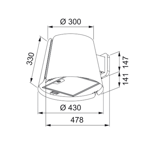 Faber napa Beat Wall BK Matt F45