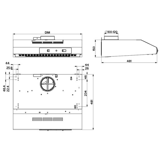 Faber napa 741 Base W A60