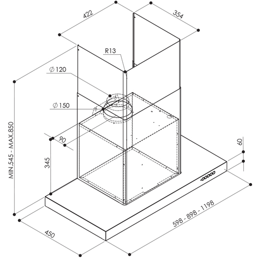 Faber napa Luft X A60