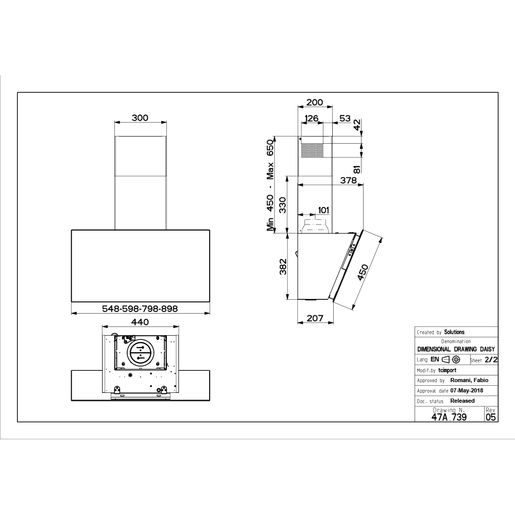 Faber napa Daisy + BK A55