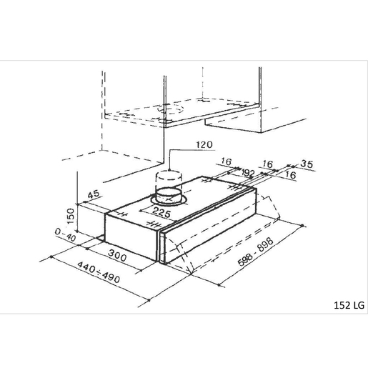 Faber napa 152 SRM LG A90