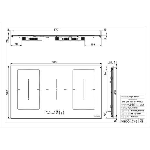 Faber ploča FCH 95 BK KL