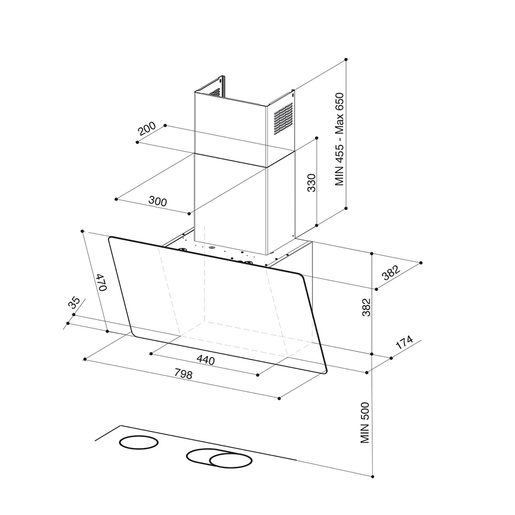 Faber napa Glam-Light EV8+ DG/LG A80