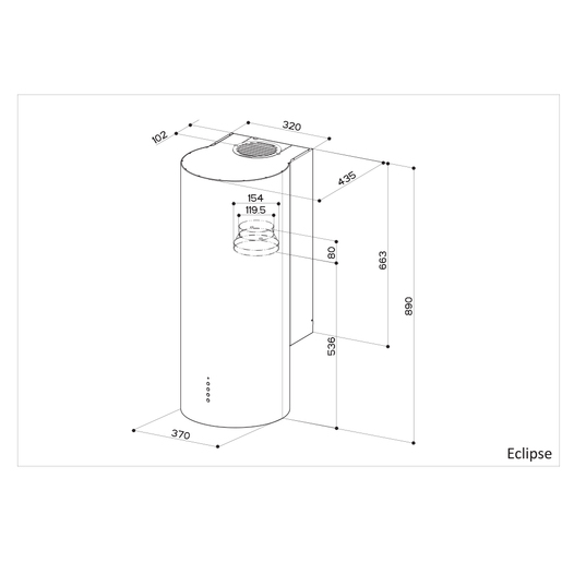 Faber napa Eclipse EV8 X A37