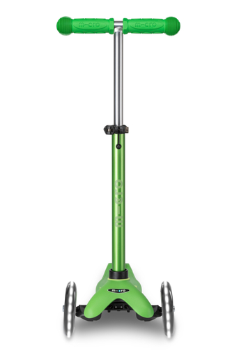 Mini Micro Deluxe Green LED romobil