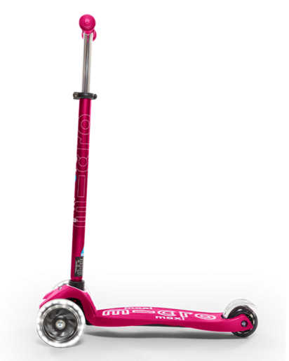 Mini Micro Deluxe Pink LED romobil