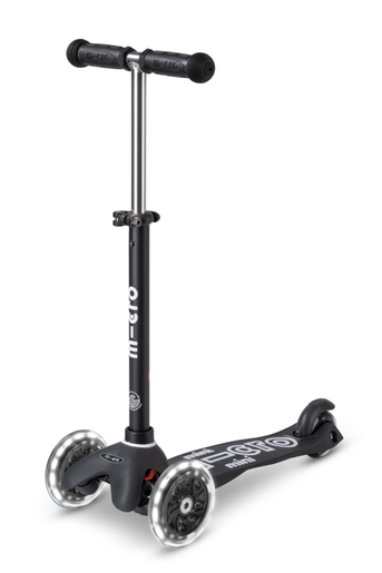 Mini Micro Deluxe ECO LED Black romobil