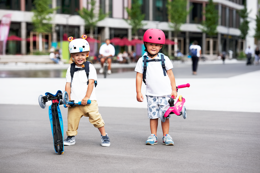 Mini Micro Deluxe Foldable LED Aqua romobil