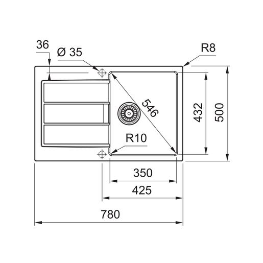 Franke sudoper Sirius 2 S2D 611-78