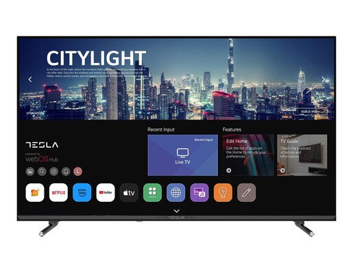 TESLA LED televizor 43E645BUW, 4K Ultra HD, Smart TV, WebOS, ThinQ AI, Dolby Audio, Magic Remote, Crni