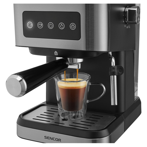 SENCOR aparat za espresso kafu SES 4020SS ručni, crno/sivi