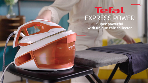 TEFAL parna stanica SV8110E0 Express Power: kontinuirani ispust pare od 120 g/min; 6.3 bara