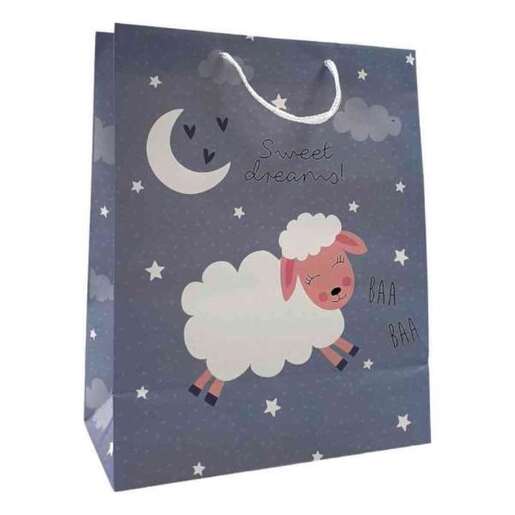 DUK15709 UKRASNA KESA LARGE SWEET DREAMS SHEEP 26X32X12 CM