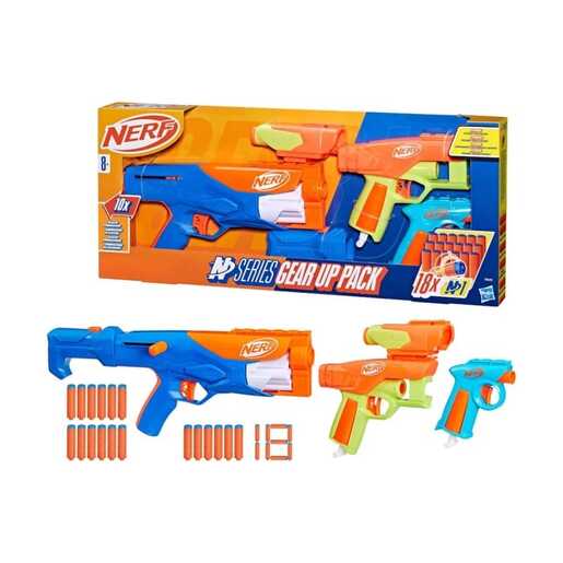 NERF N SERIES GEAR UP PACK BLASTER F8633