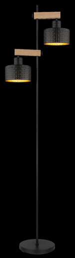 GLOBO podna lampa RIELLY CRNA 15651S