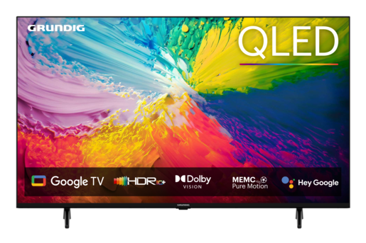 GRUNDIG QLED televizor 75" GIQ 8950 B, 4K Ultra HD, Smart TV, Google TV, Dolby Digital i Dolby Atmos, Crni
