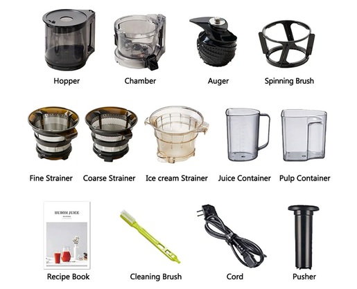 HUROM sokovnik H330P-BES01DV hladno cijeđenje; 50 rpm; Deep Ivory