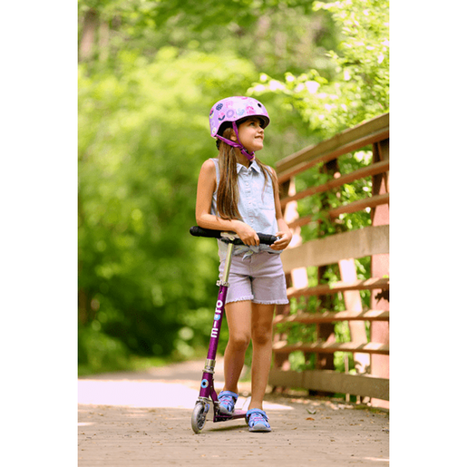 Micro romobil Sprite LED Purple Stripe