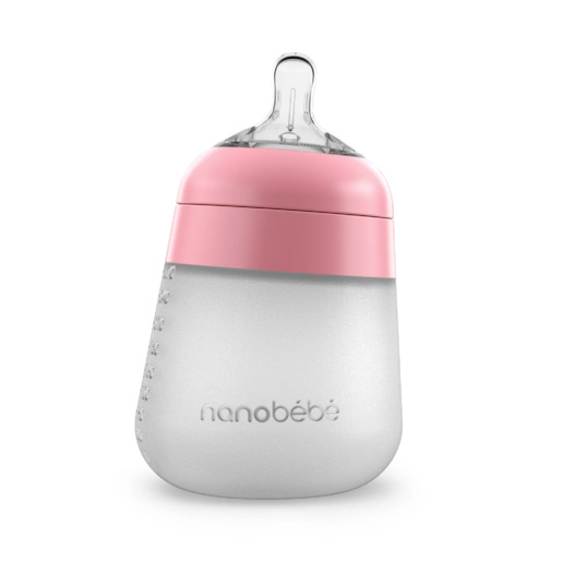 Nanobébé® Set za hranjenje – Roza/siva