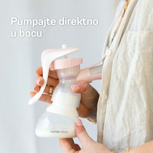Nanobébé® flašica za majčino mlijeko GEN2 150 ml – Roza