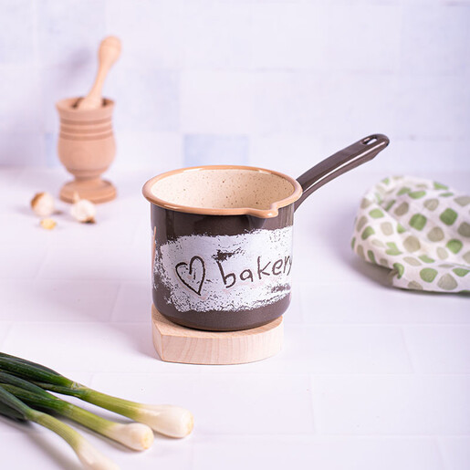 Metalac lončić s ručkom BAKERY 12cm/1,2lit