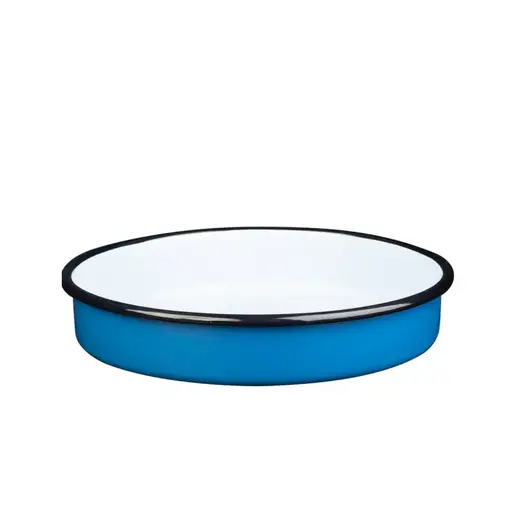 Metalac tepsija okrugla, duboka PASTEL PLAVO 26cm