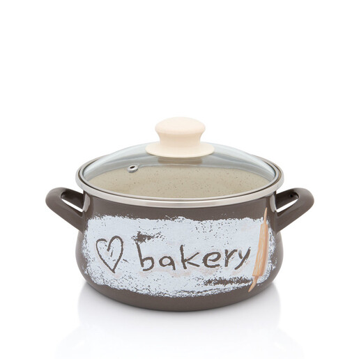 Metalac duboka šerpa s poklopcem BAKERY 18cm/3lit